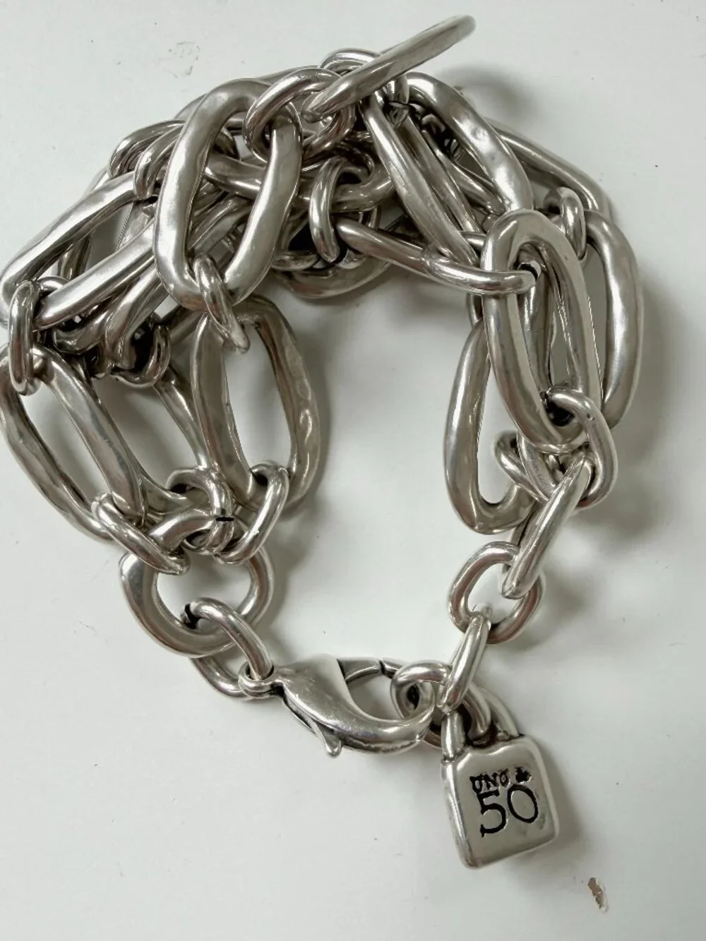 Uno De 50 Large Chain Bracelet